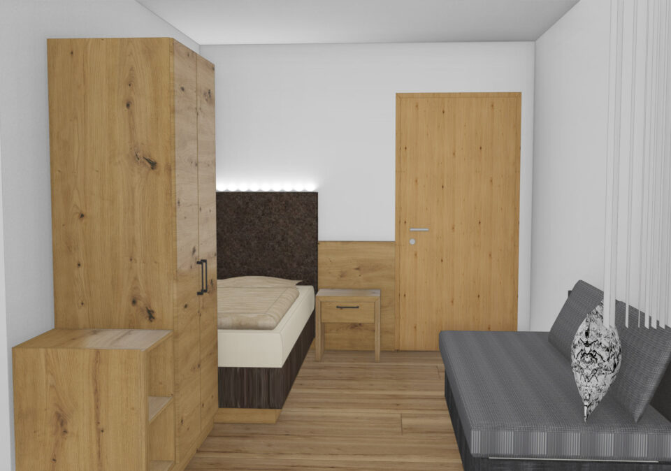 Gemütliches Einzelzimmer mit Sofa zum Entspannen beim Urlaub auf dem Bauernhof in Hafling